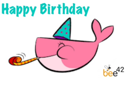 Docker Birthday Whale bee42