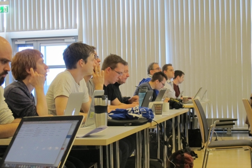 DevOps Gathering attendees at the docker on windows workshop